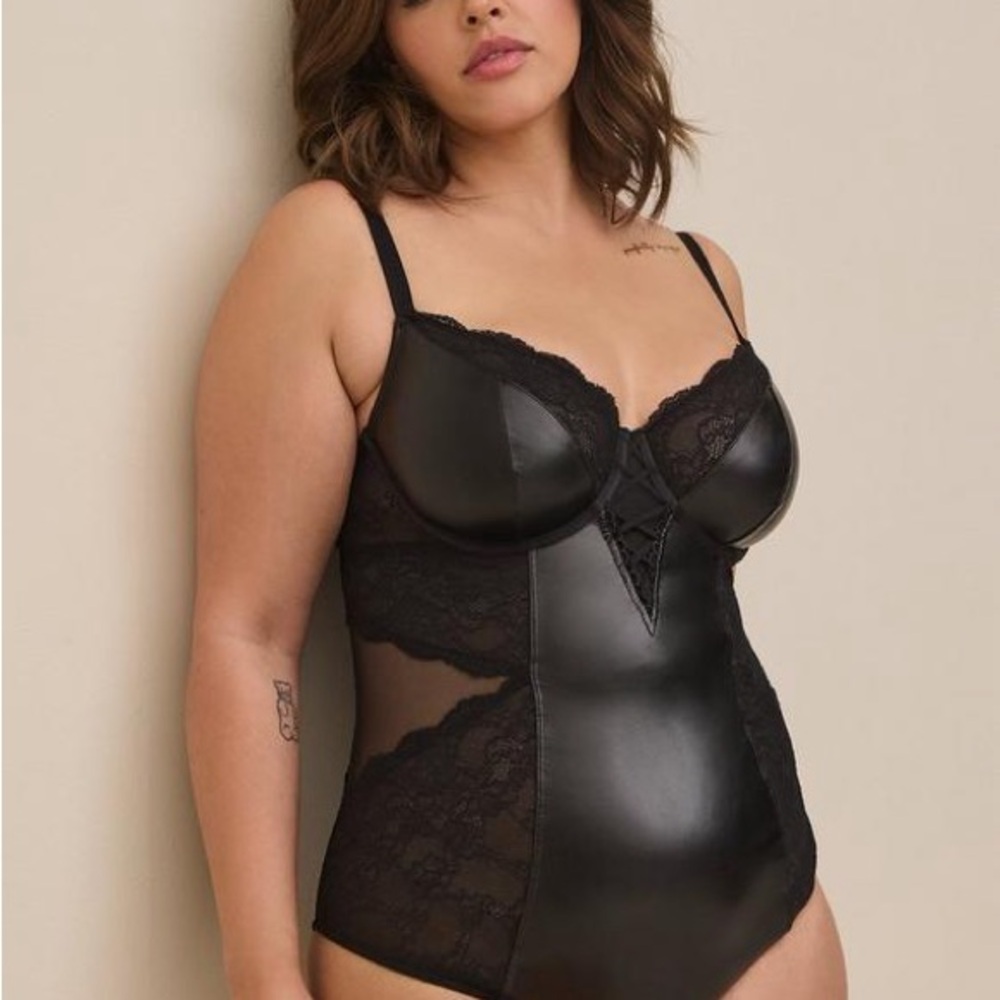 Elegant Black Lace Bodysuit